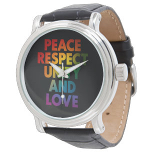Pride Peace Respect Unity And Love Watch