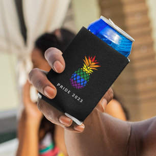 Pride Pineapple Can Cooler