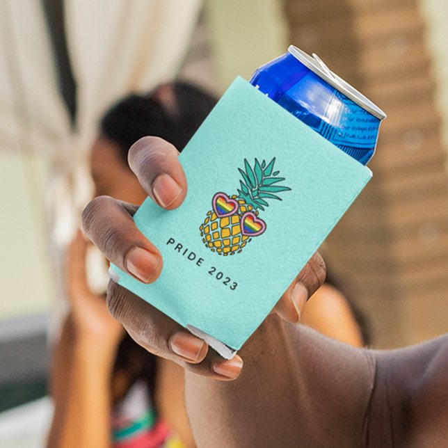 Pride Pineapple Sunglasses Can Cooler (Creator Uploaded)