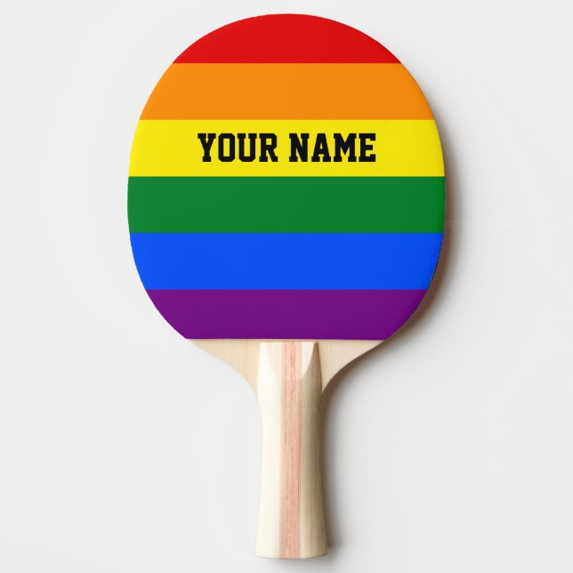 Pride Ping Pong Paddle (Front)