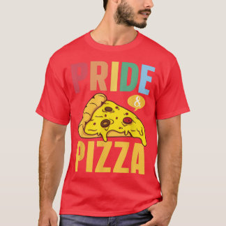 Pride & Pizza  Lgbt Gay Pride Rainbow Flag Lgbtq13 T-Shirt