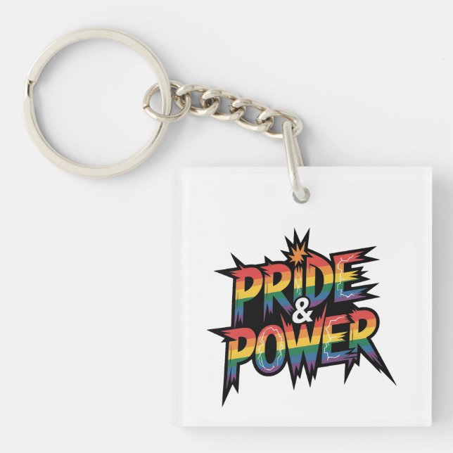 Pride & Power LGBTQ Key Ring (Front)