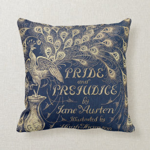 Pride & Prejudice Peacock Pillow