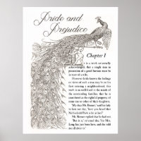 Pride & Prejudice Poster 18" x 24"
