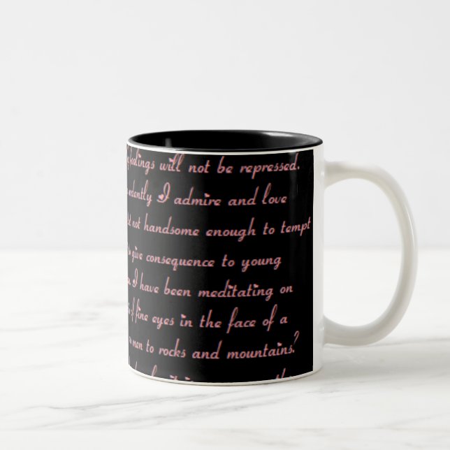 Pride & Prejudice Quote Mug (Right)