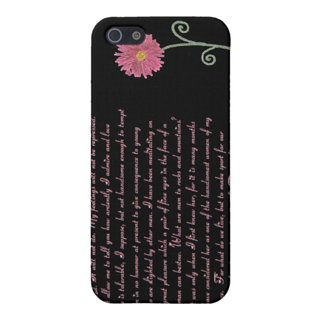 Pride & Prejudice Quotes Case For The iPhone 5 (Back)