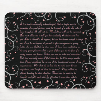 Pride & Prejudice Quotes Mousepad