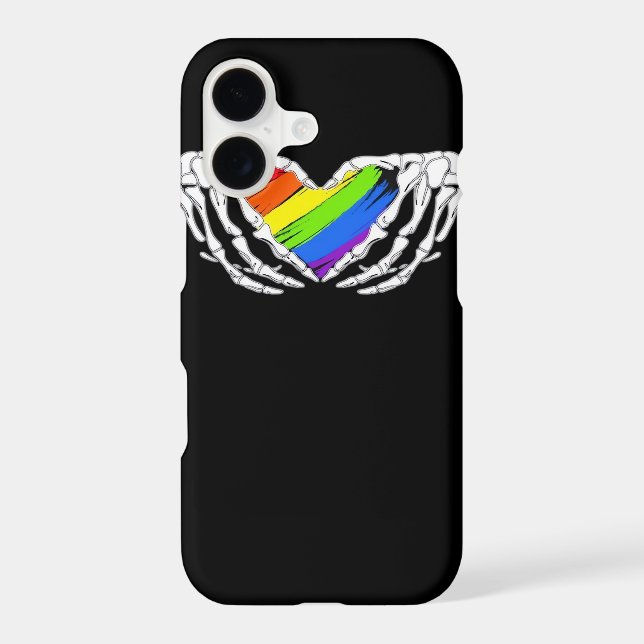 Pride - Pride Skeleton Hands With Heart 2 Classic (Back)