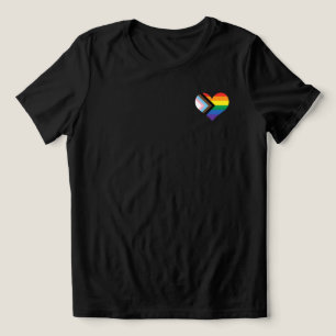 Pride progress tshirt, Rainbow Heart Shirt, Pride Tri-Blend Shirt