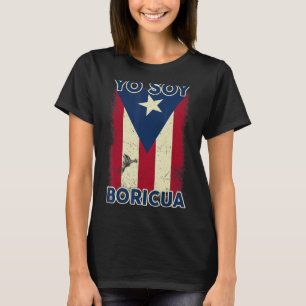Pride Puerto Rico Yo Soy Boricua Puerto Rican Fla T-Shirt