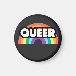 pride- Queer rainbow love is love. Magnet