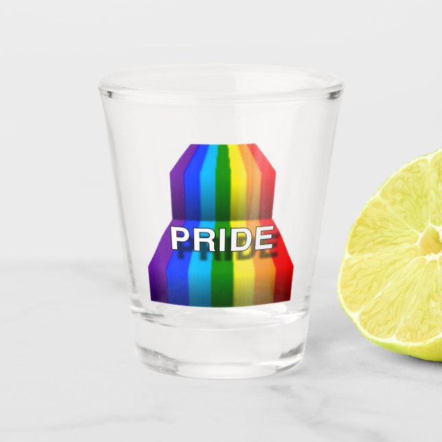 PRIDE RAINBOW #2 SHOT GLASS (Front)
