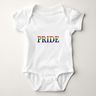 Pride -- Rainbow background Baby Bodysuit