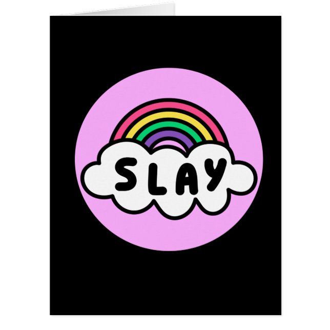 Pride- rainbow colour with clouds.       (Front)