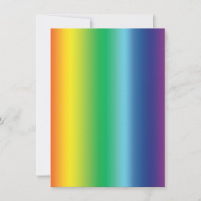 Pride rainbow colours gradient pattern modern card (Front)