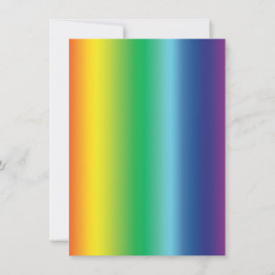 Pride rainbow colours gradient pattern modern card