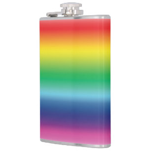 Pride rainbow colours lgbtq gay flag - hip flask