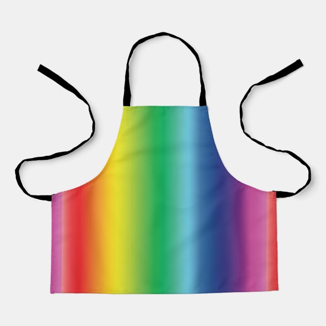 Pride rainbow colours lgbtq lgbt gay Flag pattern Apron (Front)