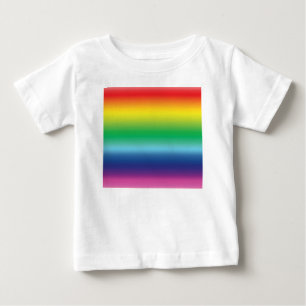 Pride rainbow colours lgbtq lgbt gay flag pattern baby T-Shirt
