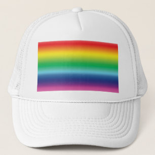 Pride rainbow colours lgbtq lgbt gay flag pattern trucker hat