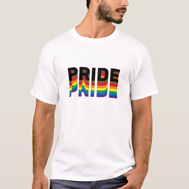 Pride rainbow diversity inclusivit lgbt lgbtq gay T-Shirt (Front)