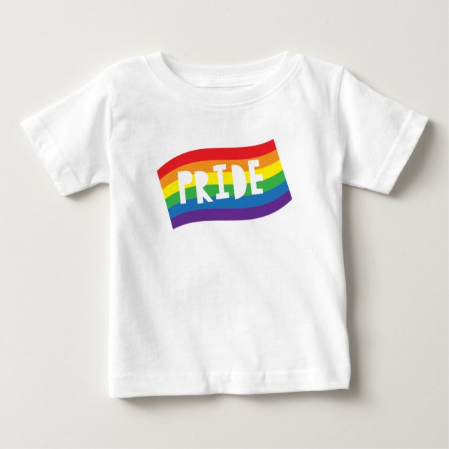 Pride Rainbow Flag Baby T-Shirt (Front)