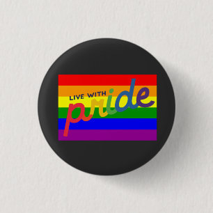 pride rainbow flag    button