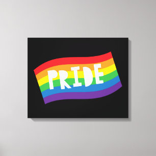 Pride Rainbow Flag Canvas Print
