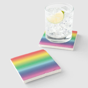 pride rainbow flag colour lgbt lgbtq stone coaster