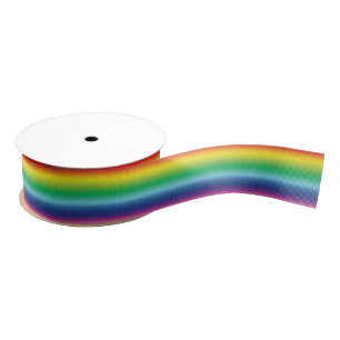 pride rainbow flag colour lgbtq stripes - grosgrain ribbon