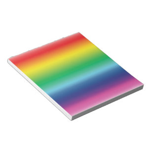 pride rainbow flag colours lgbt notepad