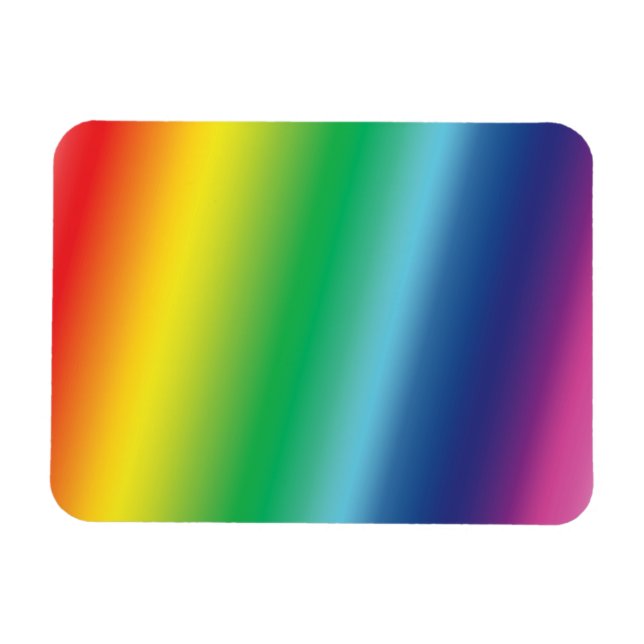 pride rainbow flag colours lgbt rainbow colours magnet (Horizontal)