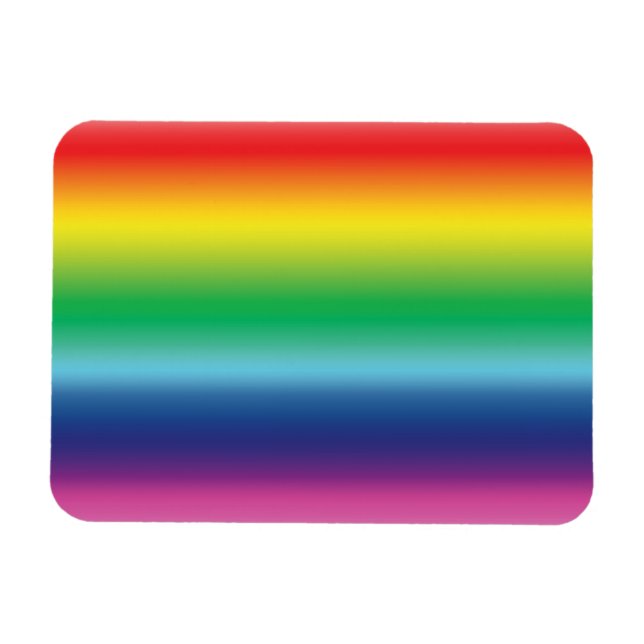pride rainbow flag colours lgbtq lgbt rainbow colo magnet (Horizontal)
