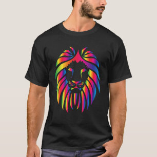 Pride Rainbow Flag Graphic Lion Human Rights Women T-Shirt