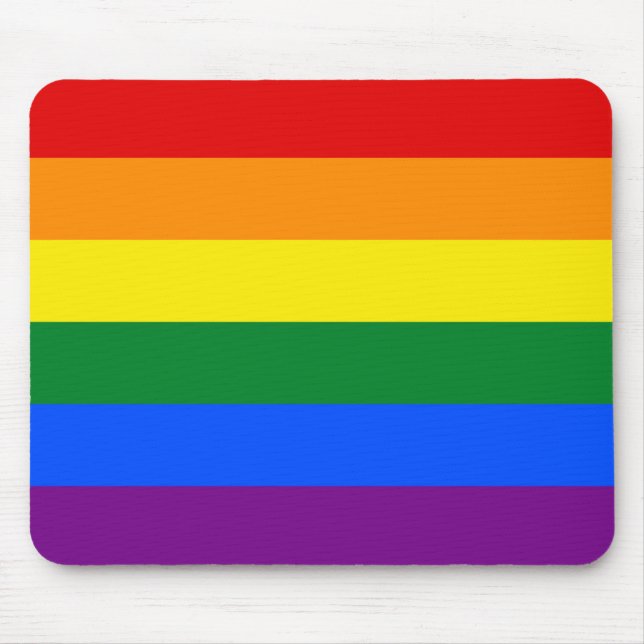 Pride Rainbow Flag Mouse Pad (Front)