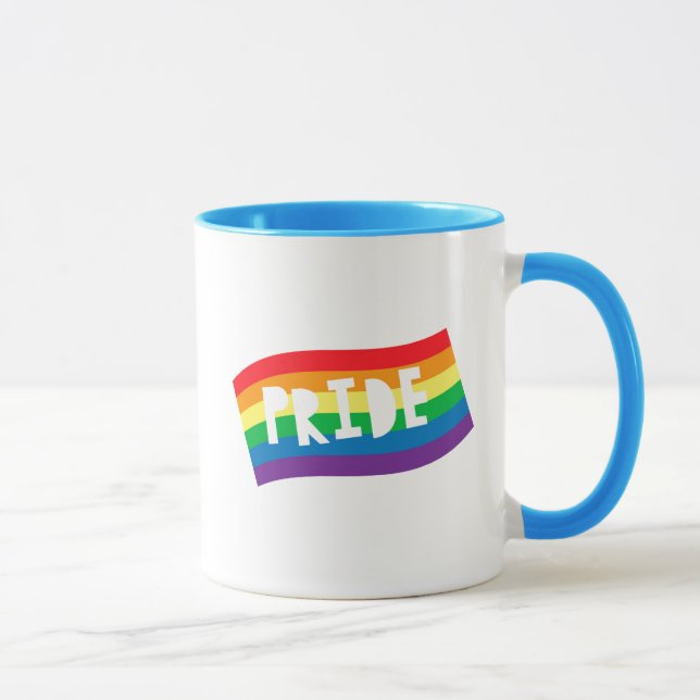 Pride Rainbow Flag Mug (Right)