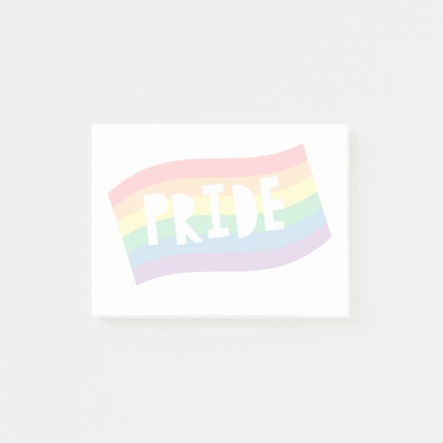 Pride Rainbow Flag Post-it Notes (Front)