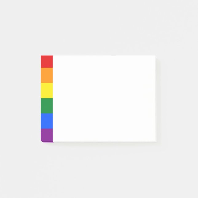 Pride Rainbow Flag Post-it Notes (Front)