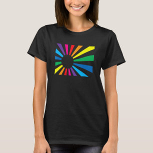 Pride Rainbow Flag Rising Sun Lgbtq Equality Gay R T-Shirt