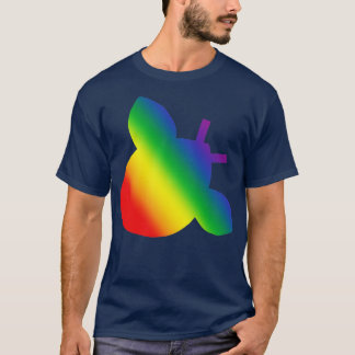 Pride Rainbow Gradient Silhouette Bee T-Shirt