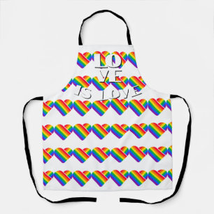 Pride Rainbow Heart  Apron