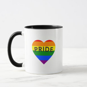 Pride Rainbow Heart Mug