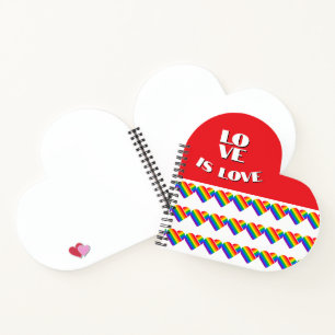 Pride Rainbow Heart Notebook
