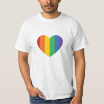 PRIDE Rainbow Heart Tee