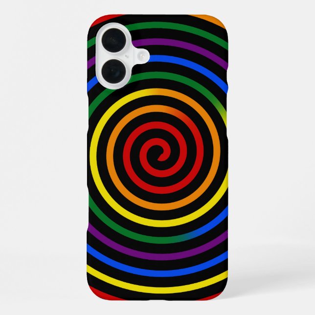 Pride Rainbow Hypnotised iPhone Case (Back)