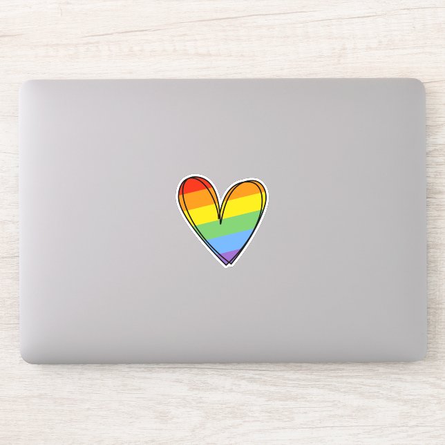 Pride Rainbow LGBTQ Heart Wedding (Computer)