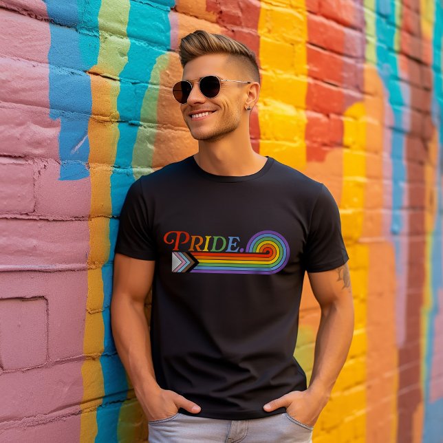 Pride Rainbow LGBTQ Men's Basic Dark T-Shirt (Creator Uploaded)