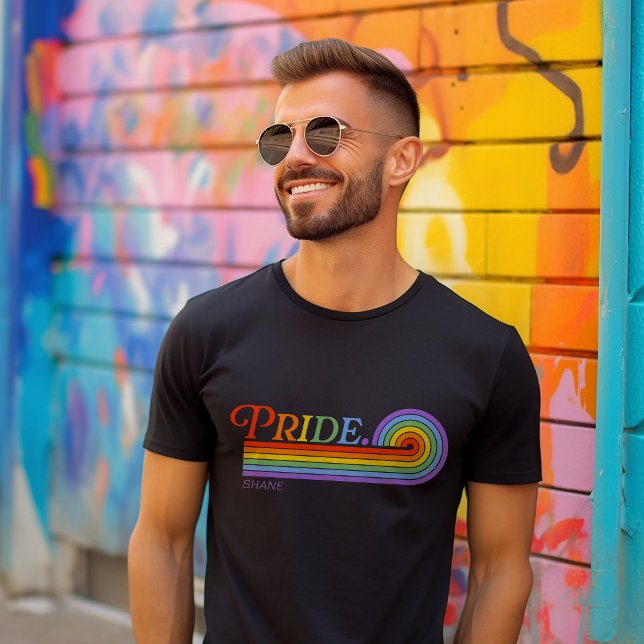 Pride Rainbow LGBTQ Men's Basic Dark T-Shirt (Creator Uploaded)