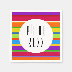 PRIDE Rainbow LGBTQ Napkin