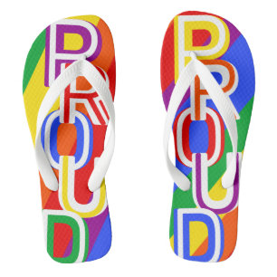 Pride Rainbow LGBTQIA Flip Flops